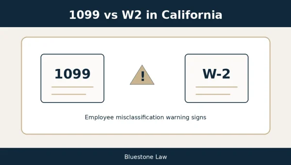 1099 vs W2 in California: Employee Misclassification Warning Signs